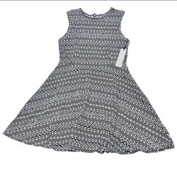 Vans Stewart Skate Dress Junior Large Geometric Print Black White New with Tags