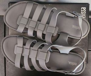 melissa flox sandals - dark grey size 13