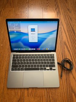 MacBook Air 2020 M1 8GB RAM 256GB SSD battery normal fully functional MDM bypassed , comes with charging cable.