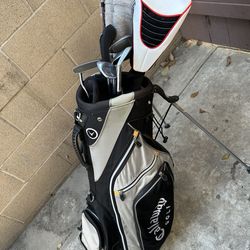 Callaway Warbird Stand Bag 7-Way Divider 6 Pockets Harness Handle Black Grey