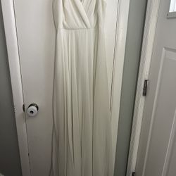 White Floor Length Formal Dress