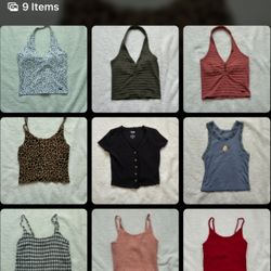 Hollister and Aeropostale crop tops