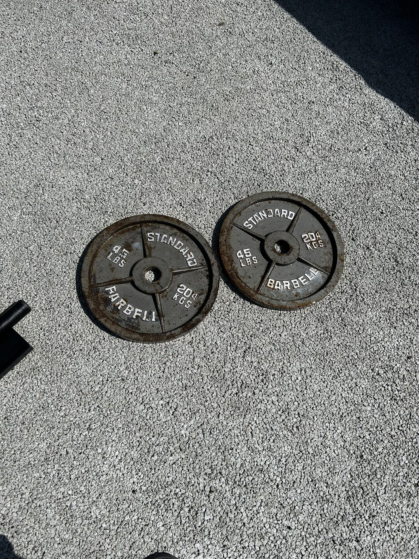 2-45lbs Olympic Weight Plates