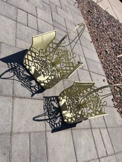 Metal basket decor