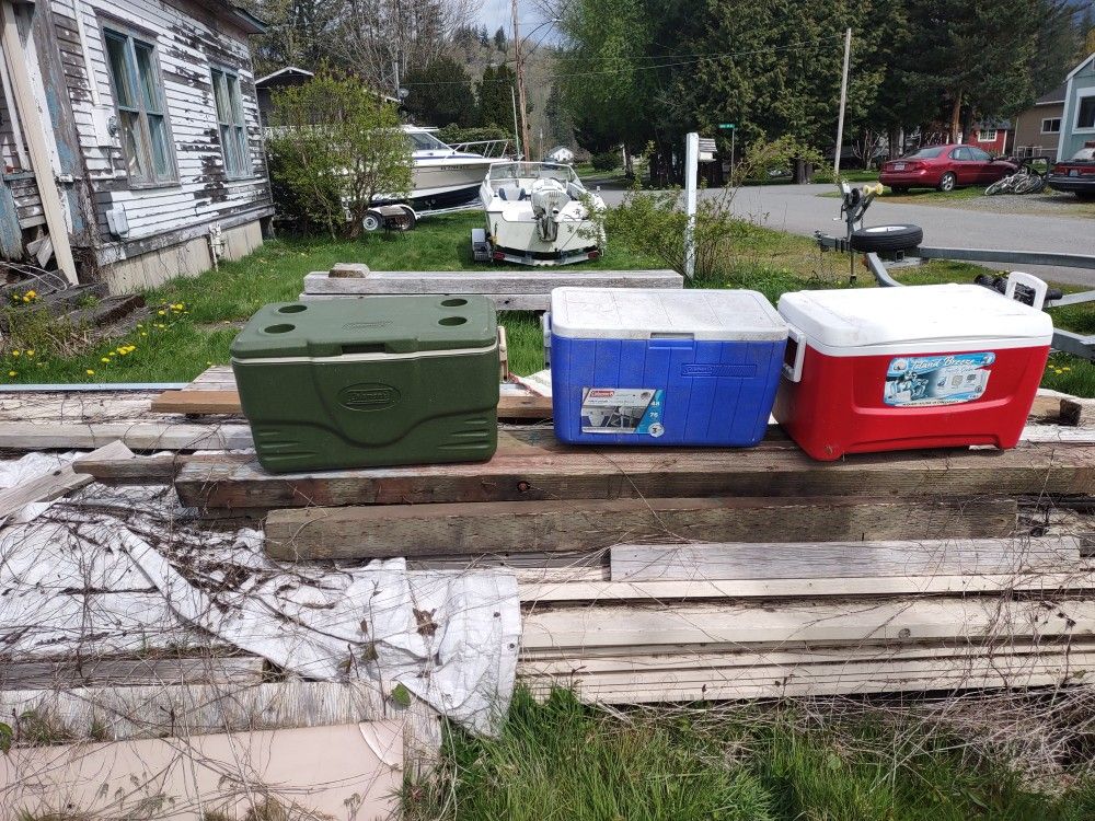 48 Quart Coolers Ice Boxes Beer Cooler