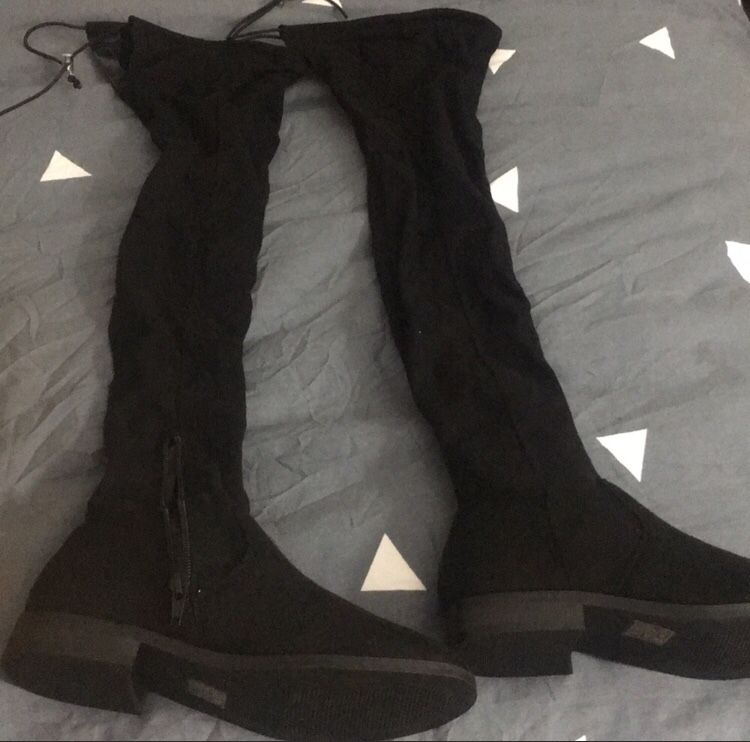 ASOS Suede Over the Knee Boots size 5