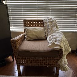 Beautiful Rattan Chair & New Cushion