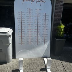 Wedding Seating Chart Sign