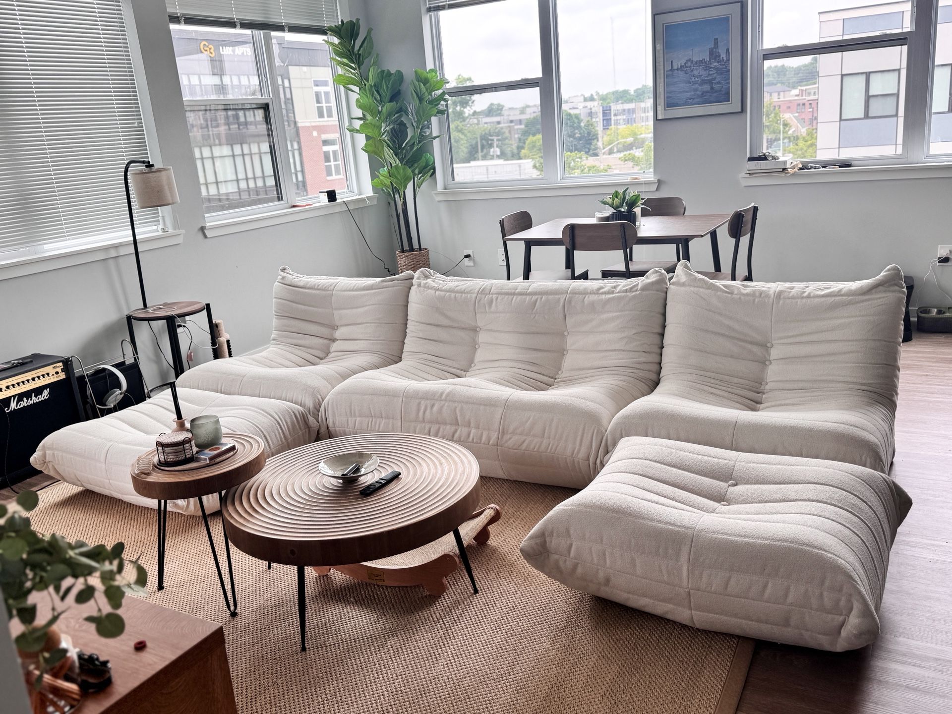 Togo-Style Couch Set – 6 Pieces