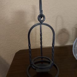 Vintage Wrought Iron Candle Holder