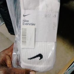 Three Nike Socks