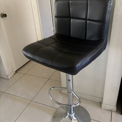Black Adjustable Stool Chair