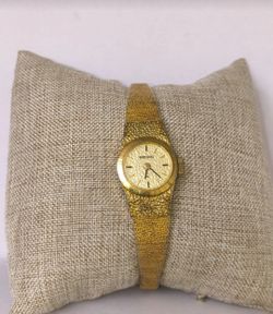 Beautiful Eyecatching vintage gold-toned Seiko ladies' wristwatch
