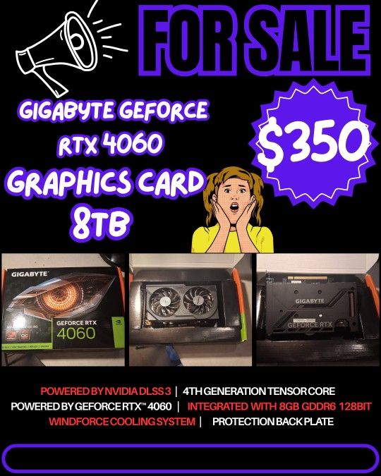 GIGABYTE GeForce RTX 4060 GRAPHICS CARD