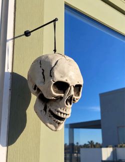 Hanging Skeleton Head Indoor/Outdoor Halloween Party Decor