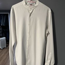 Perri Ellis Collarless Dress Shirt 