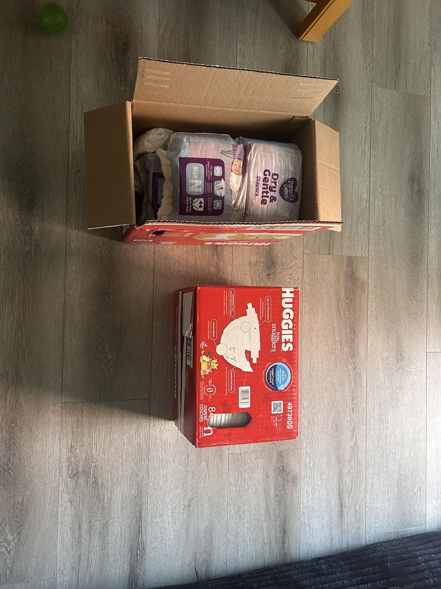 Newborn Diaper Lot – Huggies + Parent’s Choice (N Size)