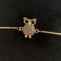 ✔️ gold Plated Owl Bracelet