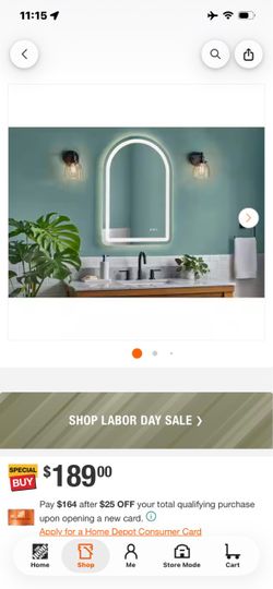 Arch LED Backlit Bathroom Mirror