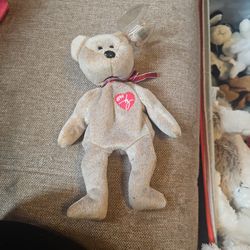 TY 1999 Signature Bear Ultra Rare Dual Tush Tags New Mwmt + More INVESTMENT QUALITY

