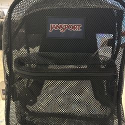 Mesh Black JanSport Backpack 