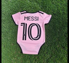 Inter Miami Messi Baby  Onesie Bodysuit.
