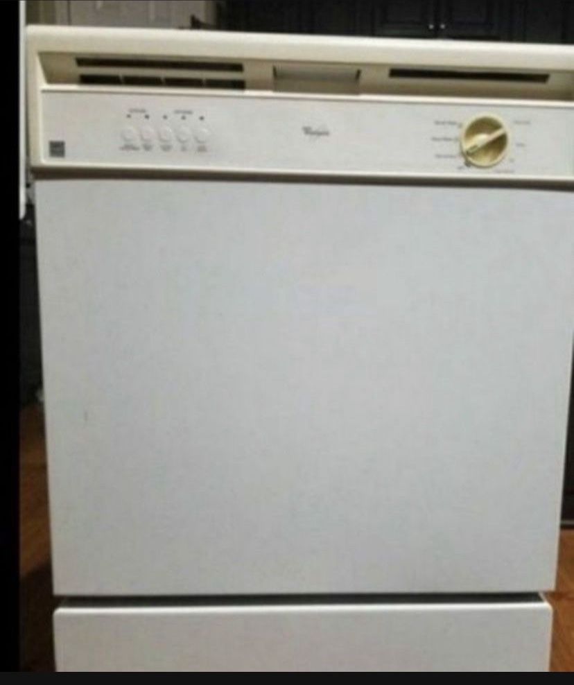 White Whirlpool Dishwasher