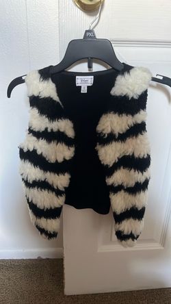 Disney Faux Fur Striped Vest XS