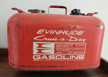 Vintage Evinrude 6 Gallon Outboard Gas Can