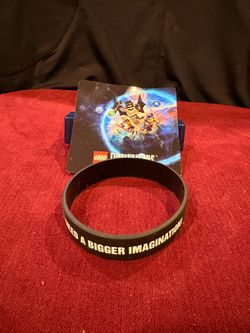 Rare LEGO Dimensions Promotional Silicone Wristband & Card Set Swag⁠