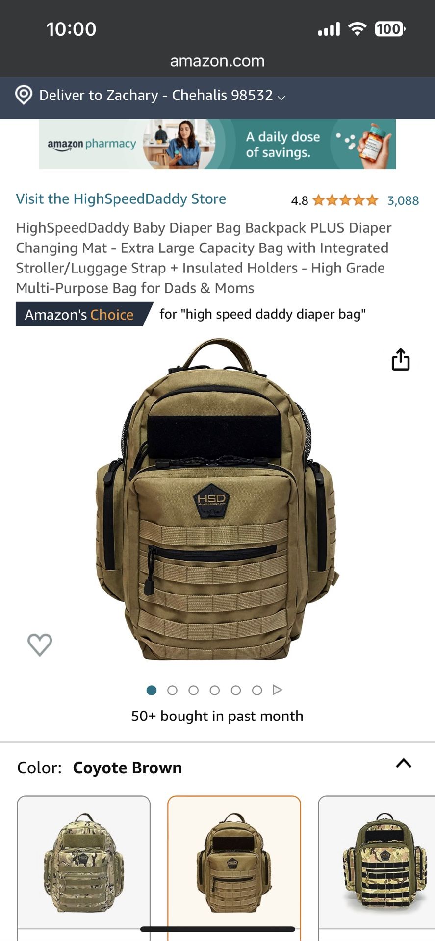 High Speed Daddy Dipper Bag. 