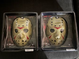 NECA Friday the 13th Jason Mask Prop Replica x2