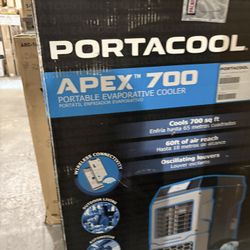 PORTACOOL Apex 700 - Wi-Fi Portable Evaporative Cooler for 700 Sq. Ft., 1400 CFM, 5-Speed Store SKU# 1010-548-121