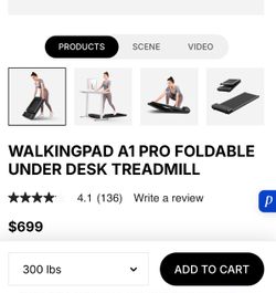 WalkingPad A1 Pro Foldable Treadmill – New in Box, Never Opened