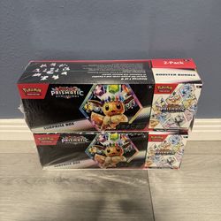 (2) Sam’s Club Prismatic Evolutions Booster Bundle