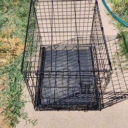 Small Dog Crate With Tray