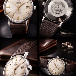 Vintage Omega Seamaster De Ville Automatic Date 1960s Swiss Mens Watch Silver Dial