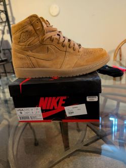 Jordan 1 Wheats. High-Top Suede. Size 9