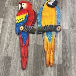 wooden parakeets for decorations