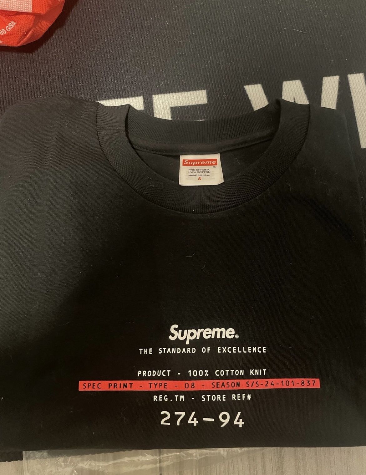Supreme 24SS Small Tee (Comes with Supreme Sticker)