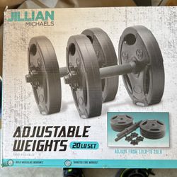 Jillian Adjustable weights 20 lb set