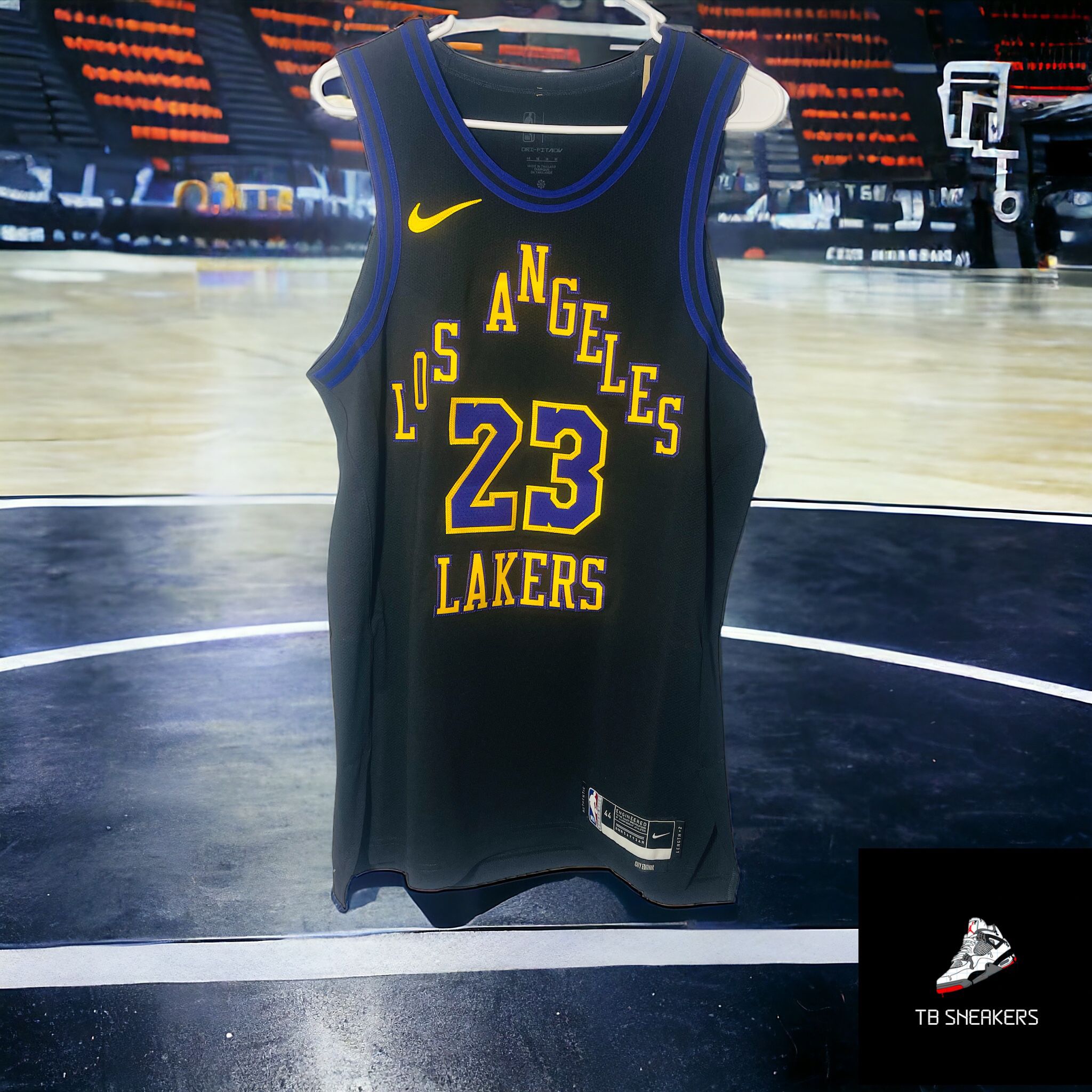 Men’s Size 44 Lebron James Los Angeles Lakers 2023/24 City Edition Authentic Jersey 