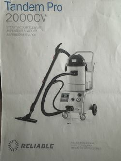 Reliable Tandem Pro 2000CV Steam Vacuum Cleaner
