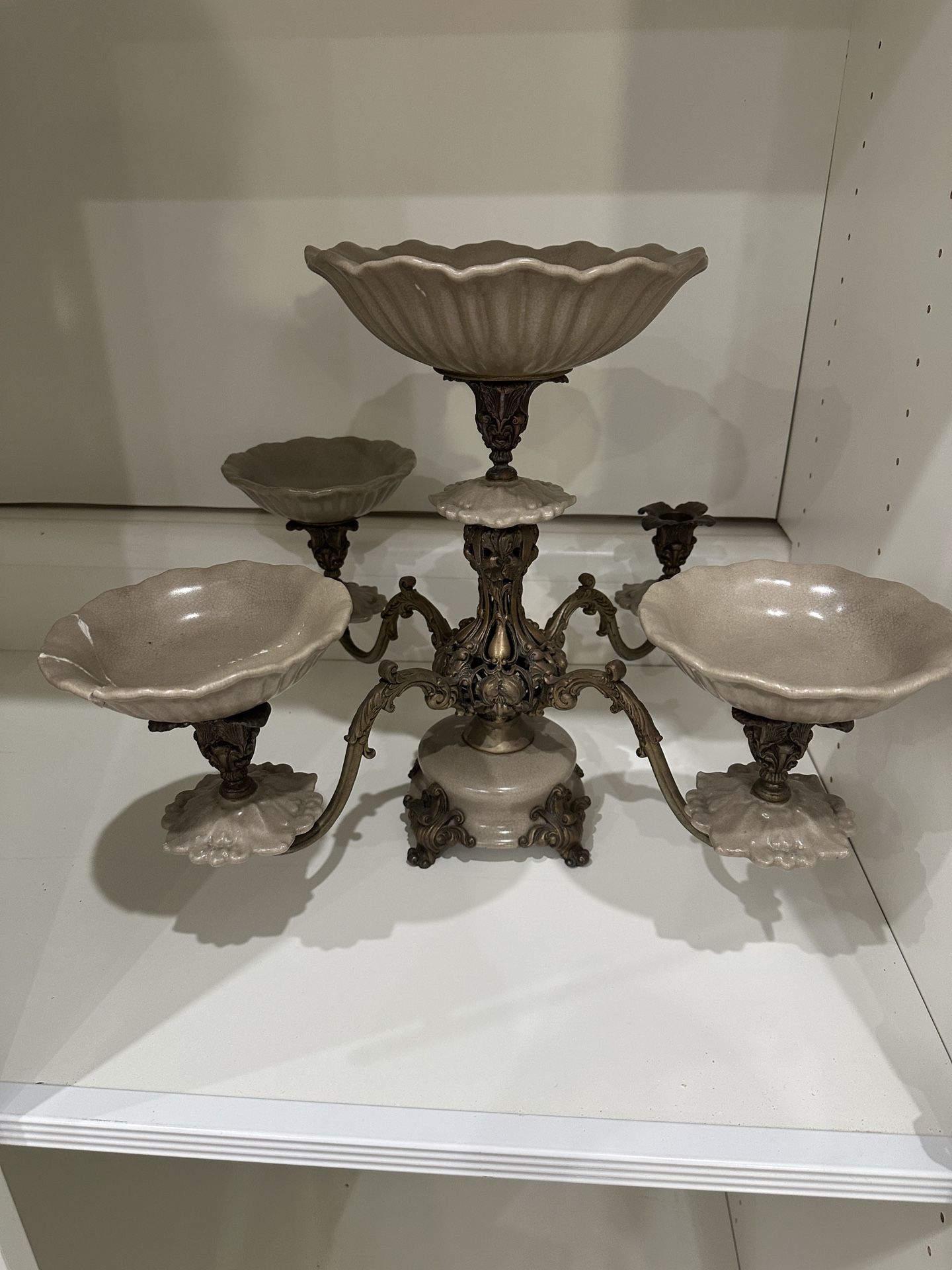 Antique Bronze Centerpiece