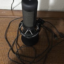 Gaming keyboard, mouse, microphone, see description for details.