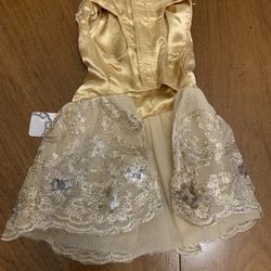 Dog Dress Both $18 Or Sold Separately Gold Fancy $10
