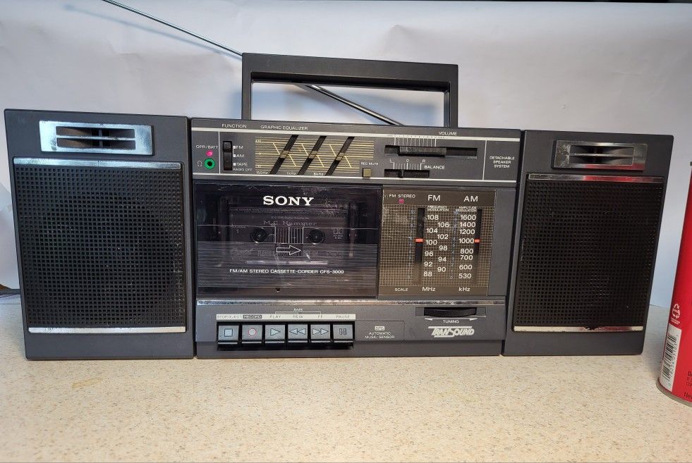3 Piece Sony Boombox 80s All The Way.