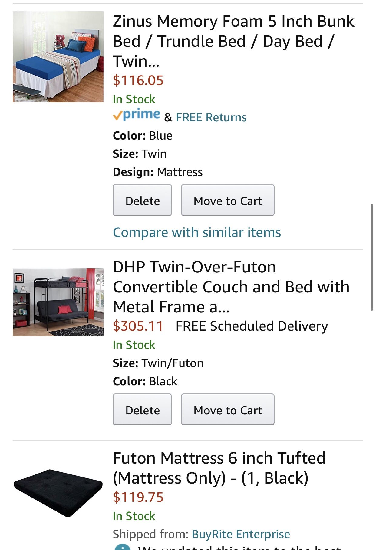 Futon bunk bed