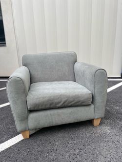 Gray comfy accent chair