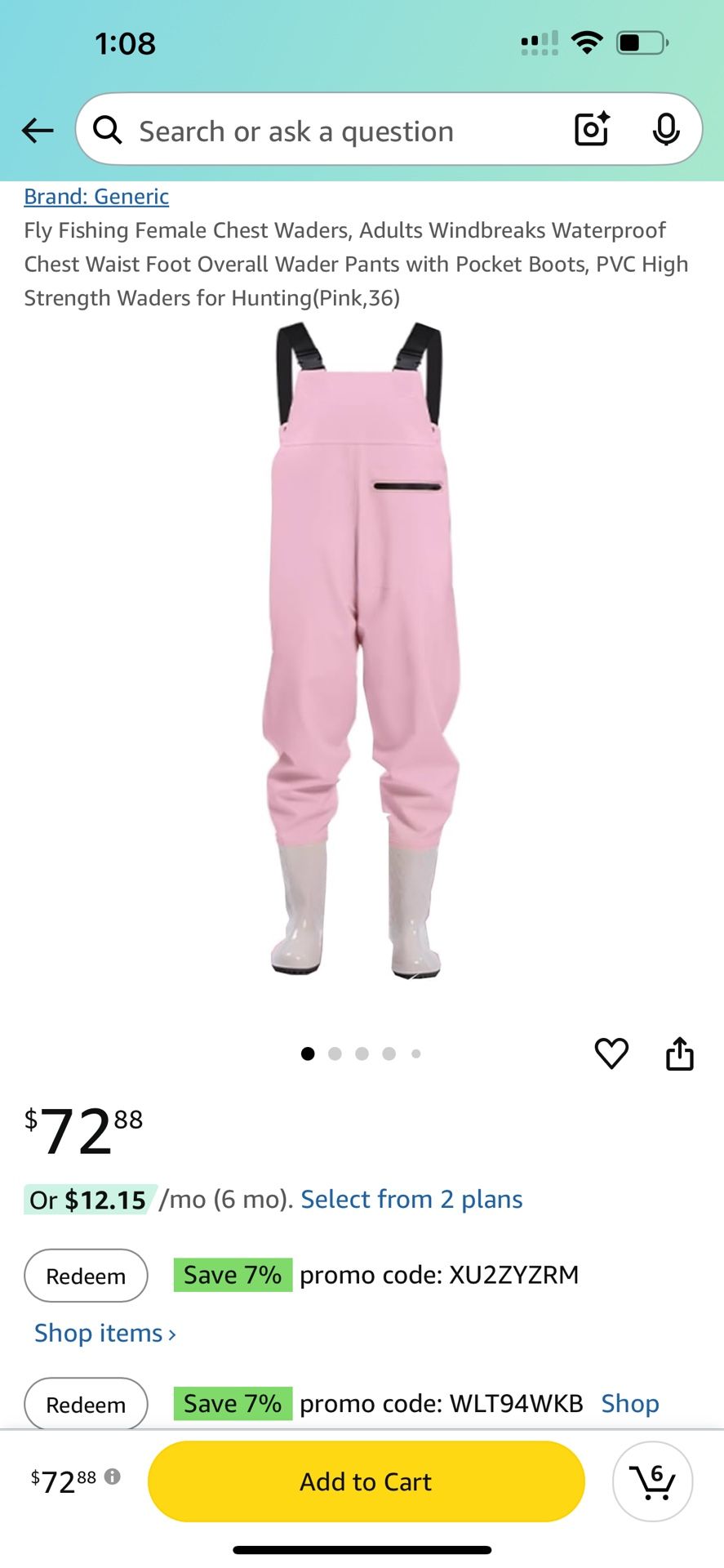 Fly Fishing Female Chest Waders, Adults Windbreaks Waterproof Chest Waist Foot Overall Wader Pants with Pocket Boots, PVC High Strength Waders for Hun